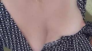 Milf masturbates with toys on video call, talking dirty