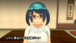 Naked Cute Anime Girl Gets Creampie in 3D Game