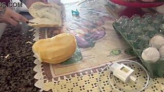 Blonde Brazilian Babe Making Morning Coffee Just for You