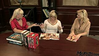 busty blonde receives facial