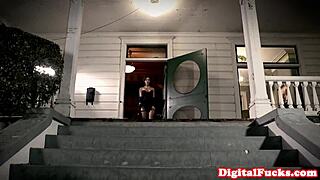 glamorous lingerie babe doggystyled hard at wild party night