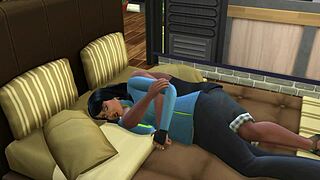 German Guy Cums Inside His Horny Sims4 Fick Freundin