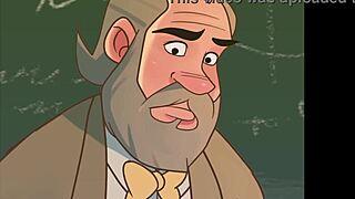 Slutty college student gets naughty in hentai animation