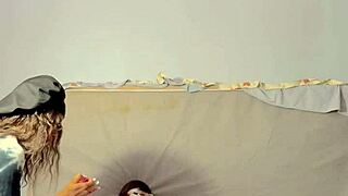 Findom dominatrix controls with assplay and fingering