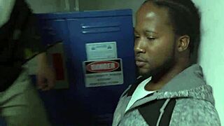 Heart-pounding moment as gay thief faces rough cop domination