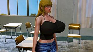 Dragon Maid Lucoa Shows Off Huge Tits Bouncing Wildly in Honey Select