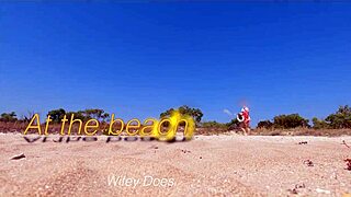 wife strips completely nude at public beach for daring thrill seekers