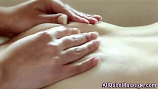 Does Masseuse Rub Petite Babe Sensually?