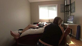 i tease my bound boyfriend's sensitive feet and cock with licks