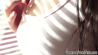 teen bangs old man for cum and golden shower thrill. her young body craves the wild fetish.