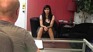 Angie is a hot Latina girl who performs deep throat blowjob and other hardcore scenes.