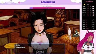 vtuber lewdneko plays harem hotel part 16 in her room