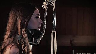 Punished Slut Mouth Fucked Hard In Bondage Debut!