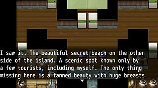 Tanned Natsuki in Hentai Game Ep 4 Shows Off Curvy Sweaty Body.