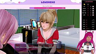 vtuber lewdneko plays harem hotel part 16 in her room