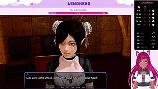 vtuber lewdneko plays harem hotel part 16 in her room