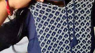 Desi Indian prostitute roleplay with client, bent over doggystyle Hindi dirty talk