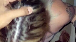 Does My Dick Love Her Throat? Bent Over Blonde Goddess