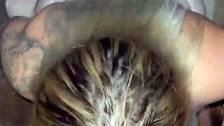 Does My Dick Love Her Throat? Bent Over Blonde Goddess