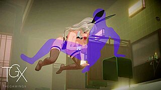 Sexy fantasy girl explores wild desires in anime hentai gaming