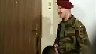 straight military recruit seduced in underwear