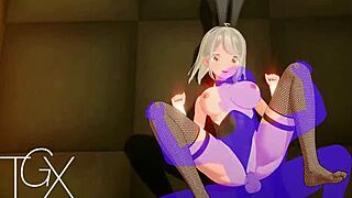 Sexy fantasy girl explores wild desires in anime hentai gaming