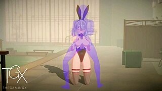 Sexy fantasy girl explores wild desires in anime hentai gaming