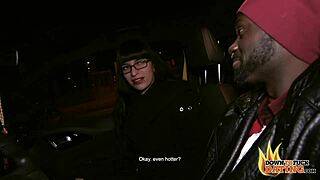 Zeyna says, Fuck me outdoors with that big black cock