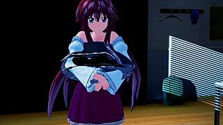 Xenovia Feels Intense Fucking With Rias Gremory In Hentai.