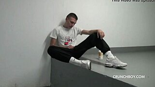 french twinks meet bad boy in public parking