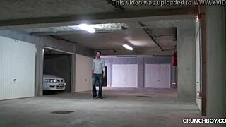 french twinks meet bad boy in public parking
