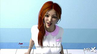 nurse kissed deeply in hospital game