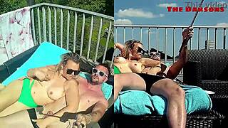 amateur couple says, 'watch our cumshot on face, tits, and ass'