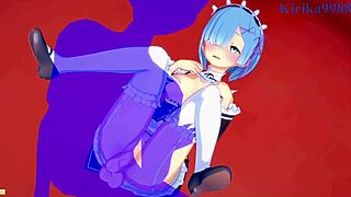 dude, emilia, rem, and subaru natsuki go wild in re zero hentai! 🔥