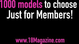 Tan teen 18+ MEGGAN POWERS DILDO FUCKS her TIGHT young 18+ PUSSY