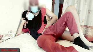 desi indian muslim girl having intimate moments in hijab