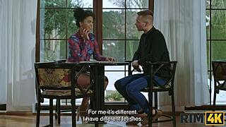 rim4k matches ebony and european for interracial rimjob fetish
