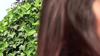 two milfs linda murray and emmeline ride a hunk in a steamy threesome on a rock