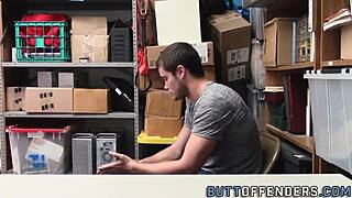 gay shoplifter facialized