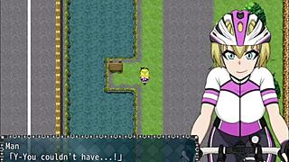 I watched this blonde lose her virginity in the dark night, flashing on a cycle, part 4!