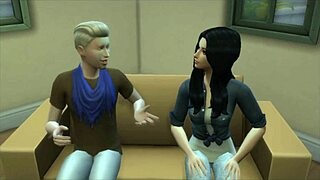 bitch bent over getting doggystyled by her stepbrother in the sims 4