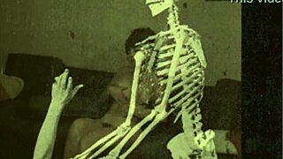 Check out this vintage Halloween-themed hairy beaver retro flick