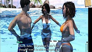 Underwater Kissing with Layla Turns Hot in 3D Anime Action