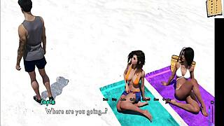 Underwater Kissing with Layla Turns Hot in 3D Anime Action