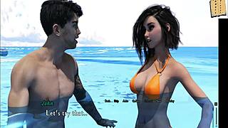 Underwater Kissing with Layla Turns Hot in 3D Anime Action