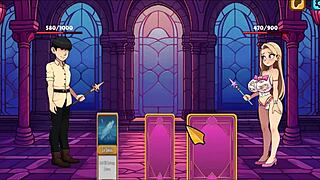 Princess sophia strips naked in her bratty hentai game