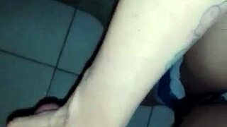 Power goes out, so we have fun with mutual handjob and masturbation until the end.