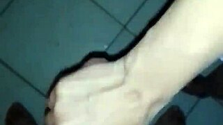 Power goes out, so we have fun with mutual handjob and masturbation until the end.