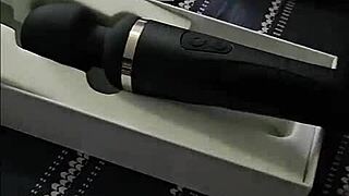 I got her first dildo, a domi, and in just one minute she’s squirting, soaking the floor!