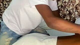 Swing house in Rio got us massaging this hot amateur couple.